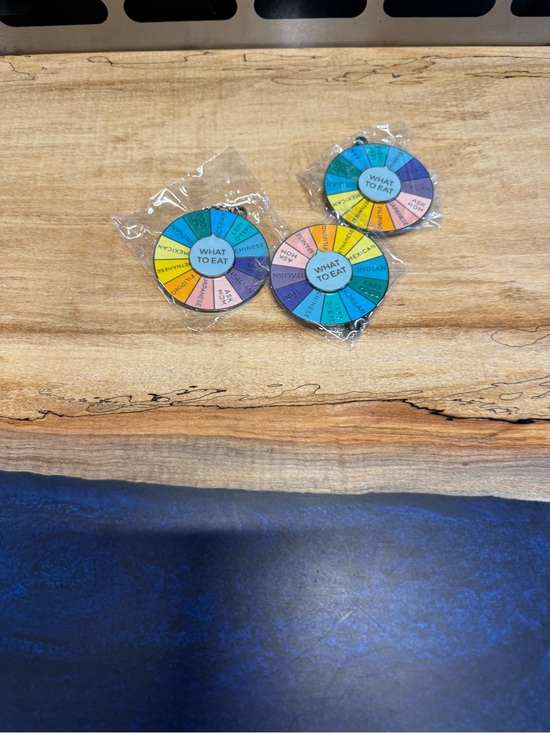 Accessories - What To Eat Spinner Keychain Multicolor